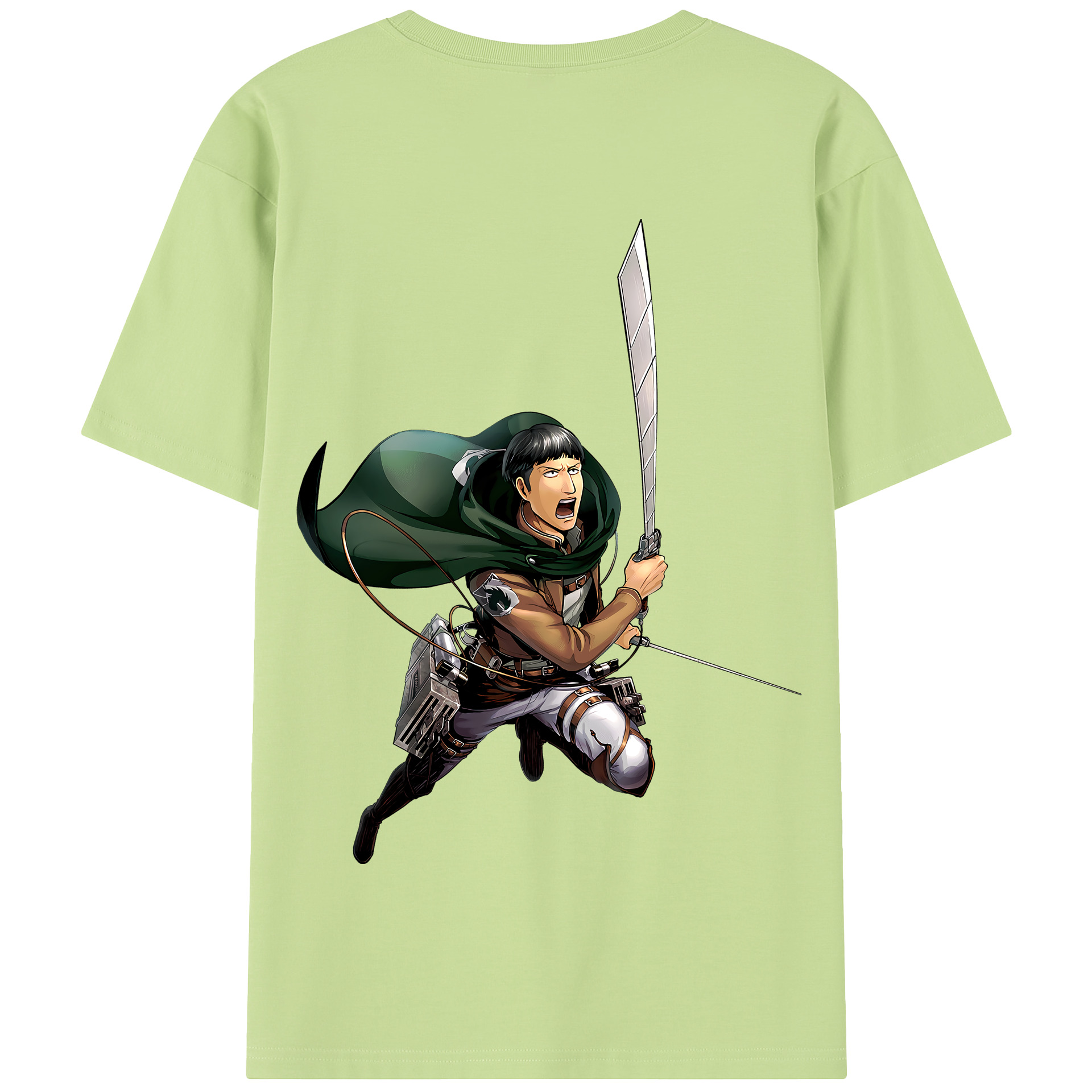 （画像用） 進撃の巨人 Attack on Titan 綿100％半袖Tシャツ（背面プリント）